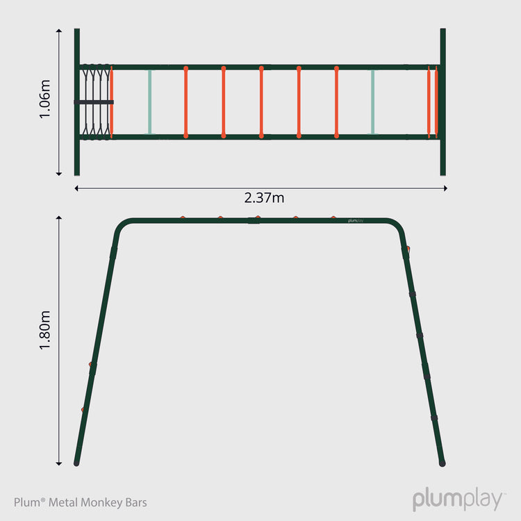 Metal Monkey Bars Climbing Frame