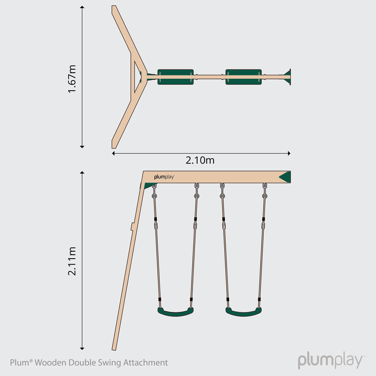 Plum Double Swing Attachment (Lookout Tower)
