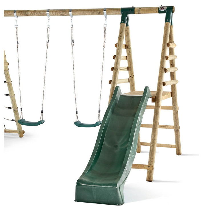 Woolly Monkey II Wooden Swing Set