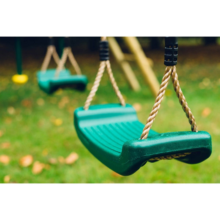 Woolly Monkey II Wooden Swing Set
