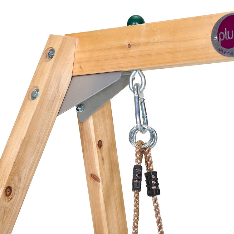 Plum® Wooden 2-in-1 Swing Set
