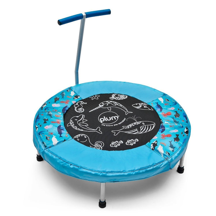 Plum® Print & Sound Junior Bouncer Trampoline and Handle