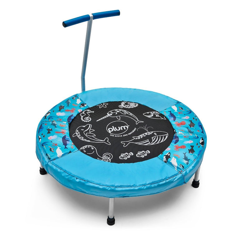 Plum® Print & Sound Junior Bouncer Trampoline and Handle