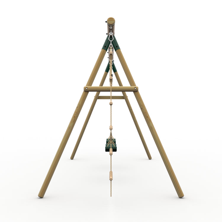 Plum® Loris™ Wooden Swing Set - Double Swing & Ladder