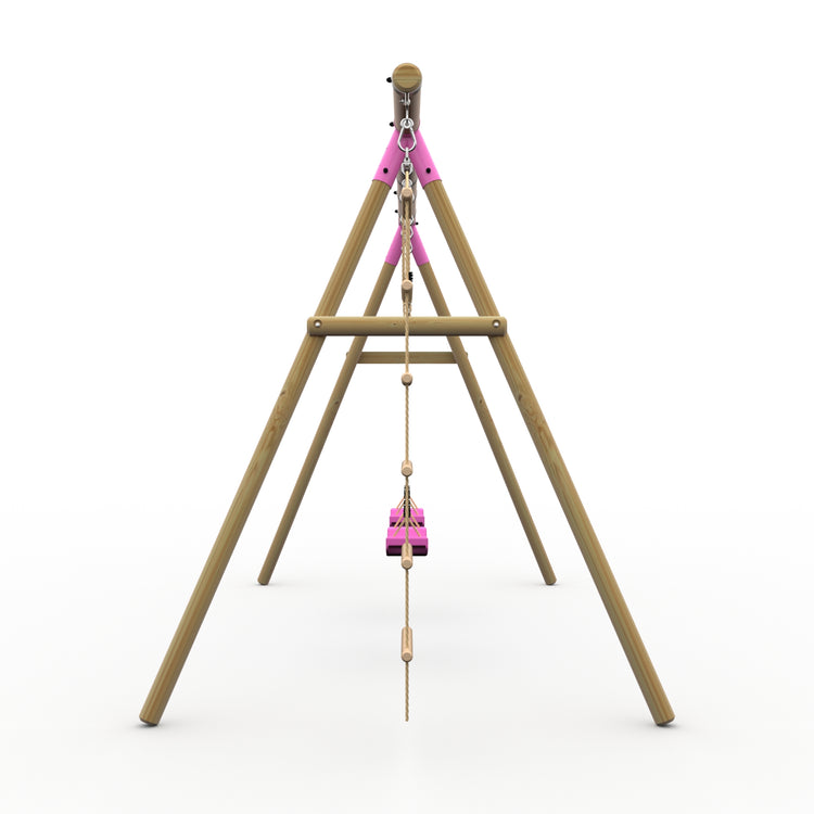 Plum® Loris™ Wooden Swing Set - Double Swing & Ladder