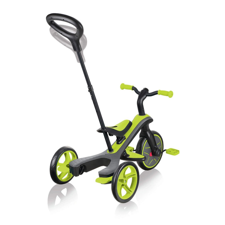 Globber Explorer Trike 4-in-1 - Lime Green | Toddler Trike & Balance Bike for Kids 10m-5y