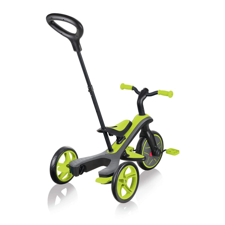 Globber Explorer Trike 4-in-1 - Lime Green | Toddler Trike & Balance Bike for Kids 10m-5y