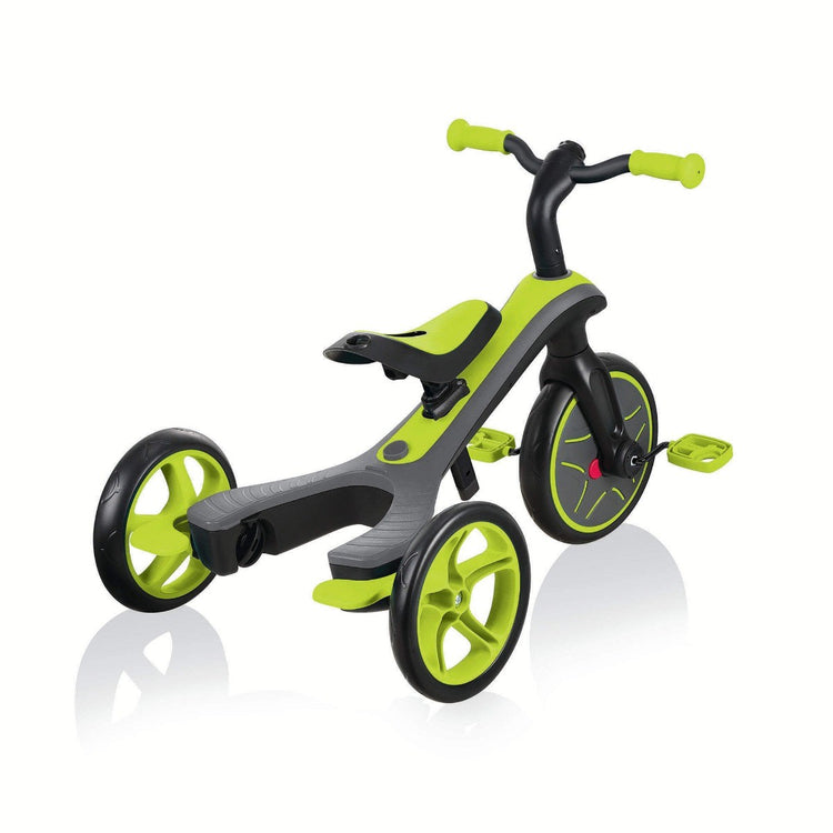 Globber Explorer Trike 4-in-1 - Lime Green | Toddler Trike & Balance Bike for Kids 10m-5y