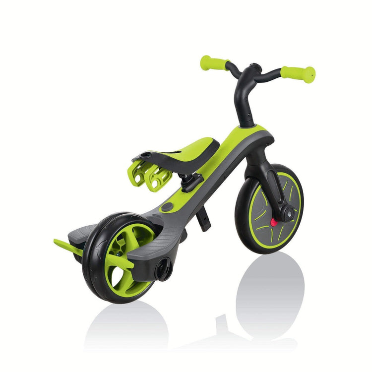 Globber Explorer Trike 4-in-1 - Lime Green | Toddler Trike & Balance Bike for Kids 10m-5y