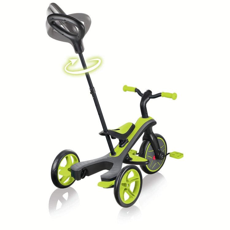 Globber Explorer Trike 4-in-1 - Lime Green | Toddler Trike & Balance Bike for Kids 10m-5y