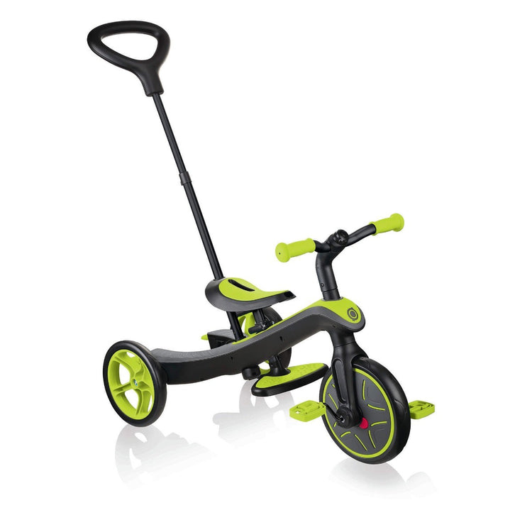 Globber Explorer Trike 4-in-1 - Lime Green | Toddler Trike & Balance Bike for Kids 10m-5y