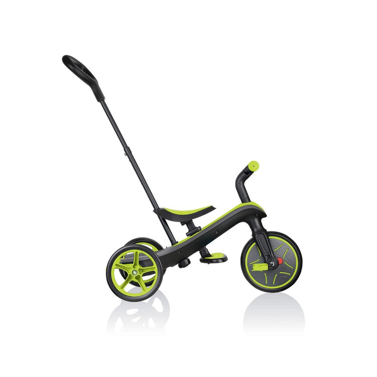 Globber Explorer Trike 4-in-1 - Lime Green | Toddler Trike & Balance Bike for Kids 10m-5y
