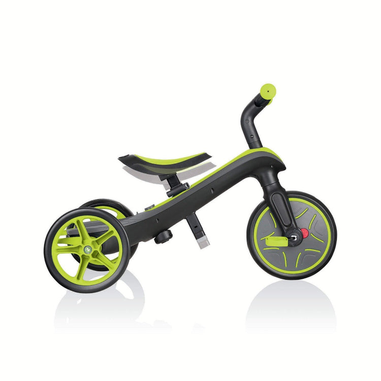 Globber Explorer Trike 4-in-1 - Lime Green | Toddler Trike & Balance Bike for Kids 10m-5y