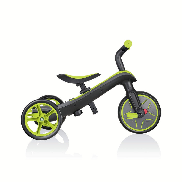 Globber Explorer Trike 4-in-1 - Lime Green | Toddler Trike & Balance Bike for Kids 10m-5y