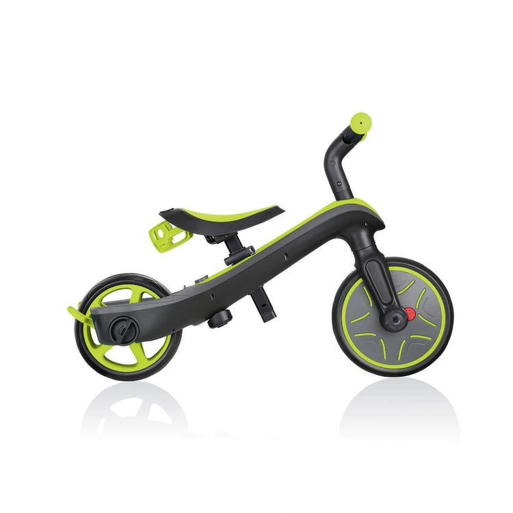 Globber Explorer Trike 4-in-1 - Lime Green | Toddler Trike & Balance Bike for Kids 10m-5y
