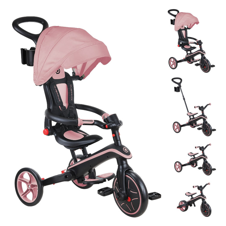 Globber Foldable Explorer Trike 4 in 1 - with Parent Handle