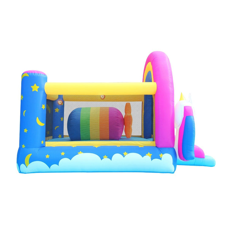 Happy Hop Fantasy Unicorn Inflatable Bouncer with Music Sounds