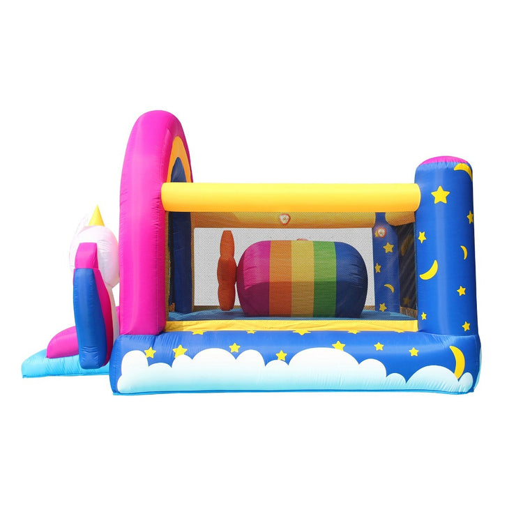 Happy Hop Fantasy Unicorn Inflatable Bouncer with Music Sounds