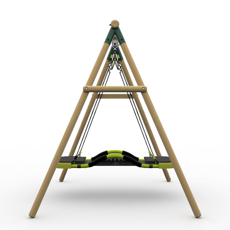 Plum® Bush Baby™ Wooden Swing Set - Glide Nest Swing