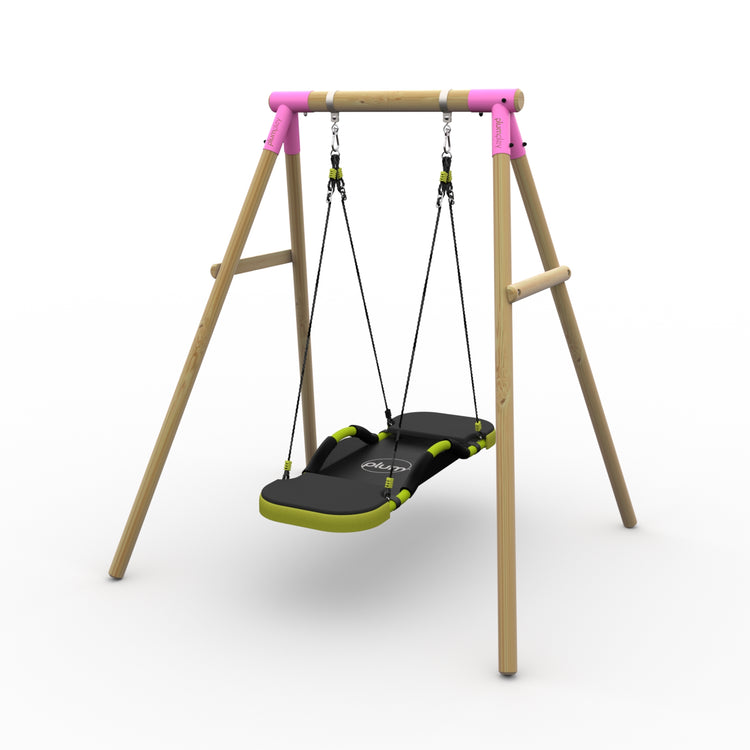 Plum® Bush Baby™ Wooden Swing Set - Glide Nest Swing