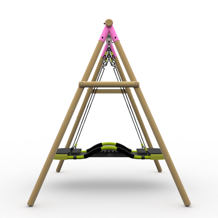 Plum® Bush Baby™ Wooden Swing Set - Glide Nest Swing