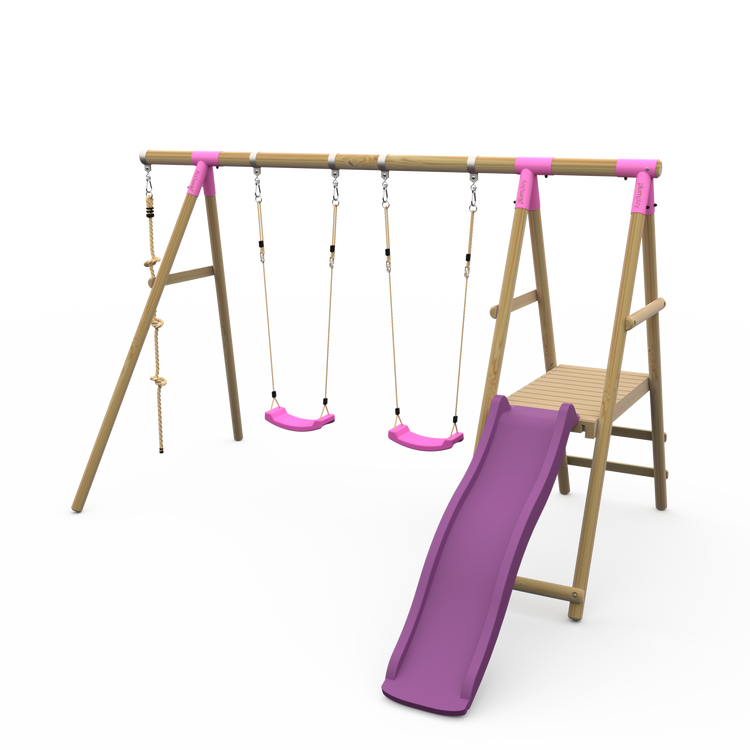 Giant Baboon Wooden Swing Set