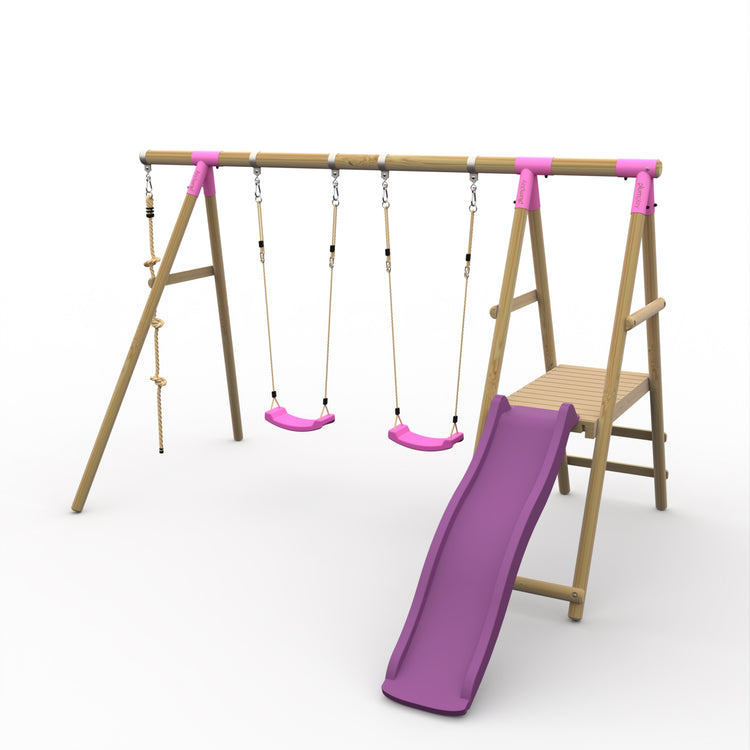 Giant Baboon Wooden Swing Set