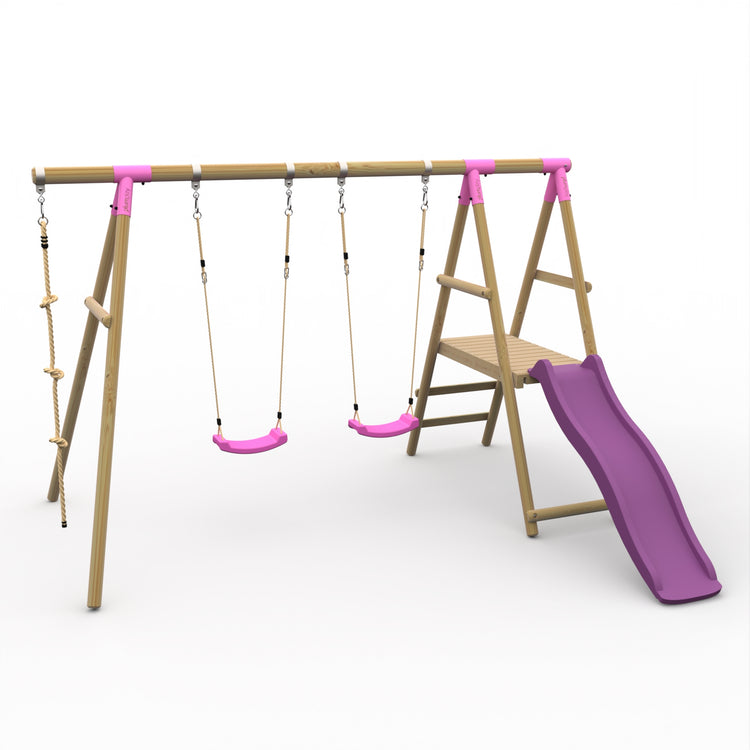Giant Baboon Wooden Swing Set