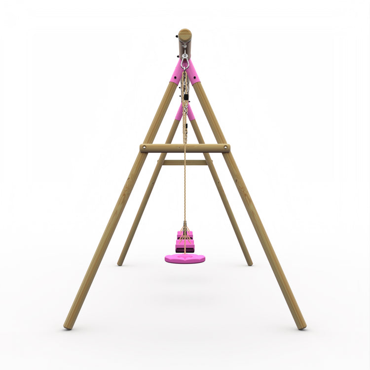 Plum® Wooden Double Swing Set + Monkey Seat - Loris™