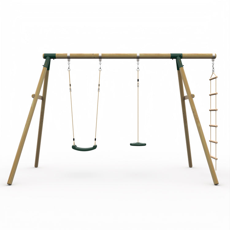 Plum® Macaque™ Wooden Swing Set