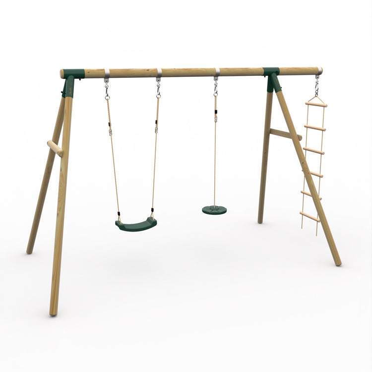 Plum® Macaque™ Wooden Swing Set