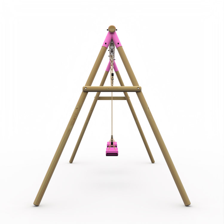 Plum Double Wooden Swing Set - Marmoset