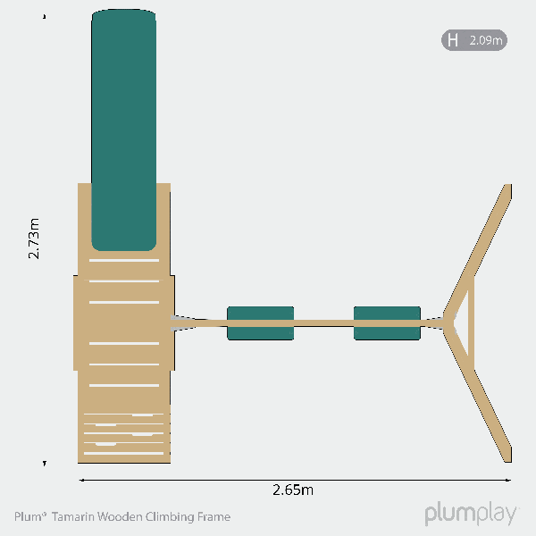 Tamarin Wooden Swing Set