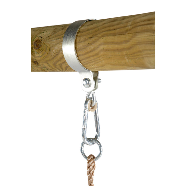 Plum® Meerkat Wooden Swing Set - Single Swing, Punch Bag, Glider, Deck & Slide