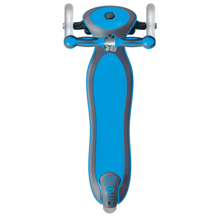Globber Elite With Front Lights - Sky Blue - top