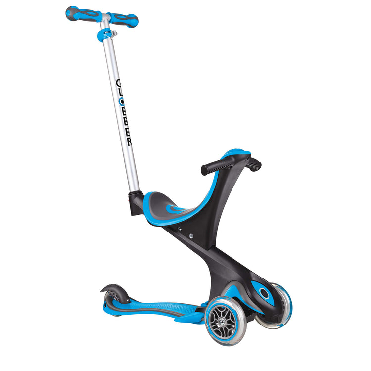Globber Evo Comfort Scooter Sky Blue With Foot Rest