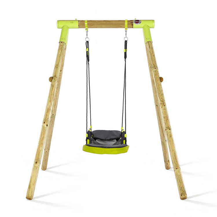 Plum Premium Wooden Swing Set with Glide Nest Swing