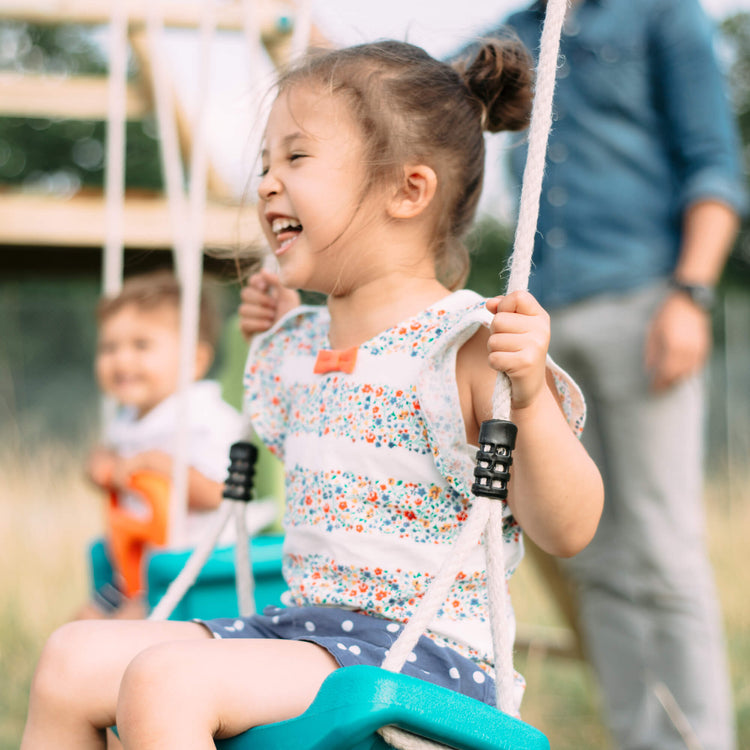 Single Seat Swing Accessory with Lime Hangers Lifestyle