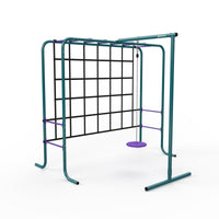 Metal Monkey Bars with Swing and Climbing Wall product image