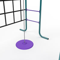 Metal Monkey Bars with Swing and Climbing Wall product image