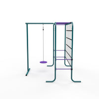 Metal Monkey Bars with Swing and Climbing Wall product image