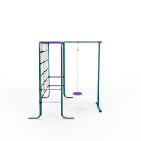Metal Monkey Bars with Swing and Climbing Wall product image
