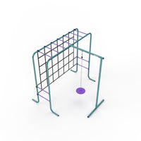 Metal Monkey Bars with Swing and Climbing Wall product image