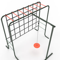 Metal Monkey Bars with Swing and Climbing Wall product image