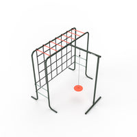 Metal Monkey Bars with Swing and Climbing Wall product image