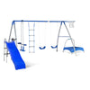 Plum Multiplay Climb, Bounce and Slide Metal Swing Set