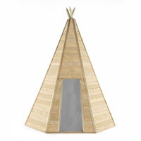 Grand Wooden Teepee Hideaway Closed | Plum Product Award Winning Outdoor Toy Specialist  product image