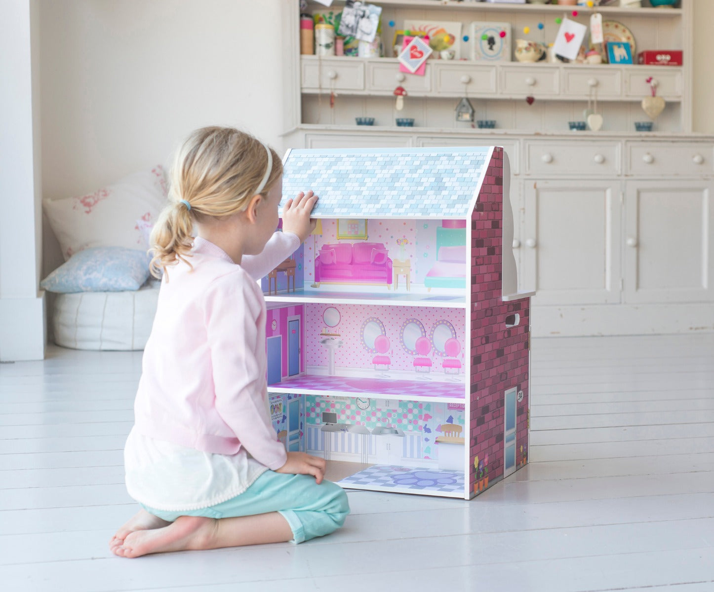 Plum in Wooden Dolls House and Kitchen – Plum Play UK