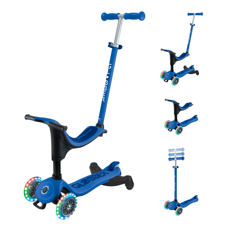 Globber Go Up Sporty Lights 360 Scooter and Ride On