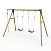 Plum® Loris™ Wooden Swing Set - Double Swing & Knotted Rope